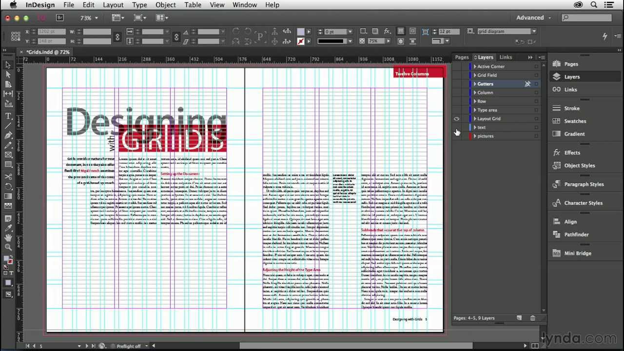 Текстовые фреймы в индизайне. Как сделать сетку в индизайне. Модульная сетка для верстки журнала. Сетка в indesign. Как сделать сетку в индизайне.